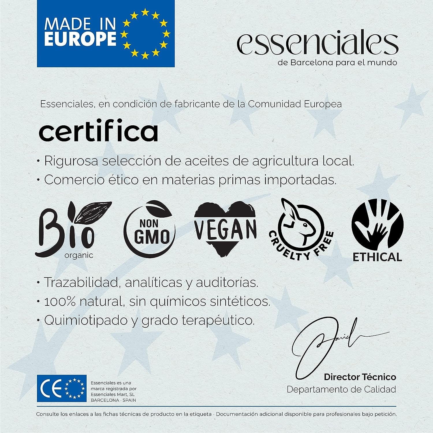 Essenciales - Aceite Esencial De Mejorana Dulce, 100% Puro, 100 Ml | Aceite Esencial Origanum Majorana