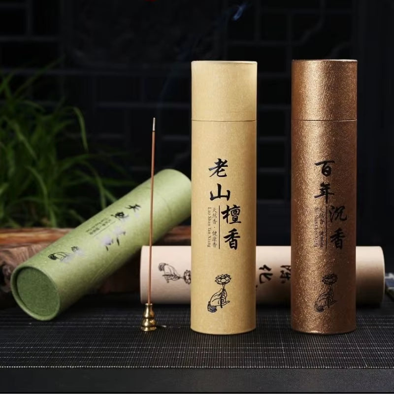 400Pcs Sandalwood Agarwood Stick Incense Wormwood Household Buddha Incense Sticks Meditation Aromatherapy Home Fragrance Incens