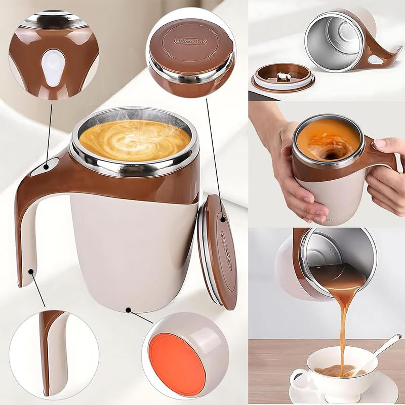 Self-Stirring Coffee Mug |USB Rechargeable Mixing Cup Portable Self Stirring Mug for Coffee Tea Hot Chocolate,Perfect Gift Choice