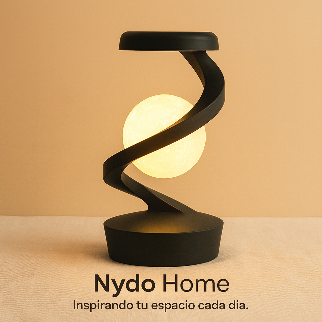 Lámpara de Luna LED Levitante 3D con Cargador Inalámbrico