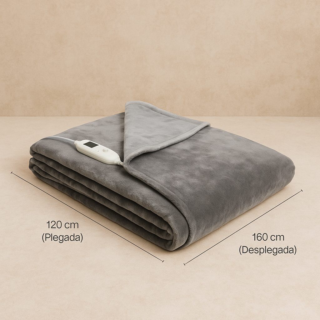Manta Eléctrica Elakef Gris 120×160 cm – 160 W