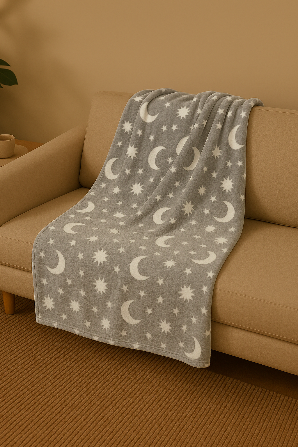 Manta Brillante en la Oscuridad Color Gris 127cm x152CM