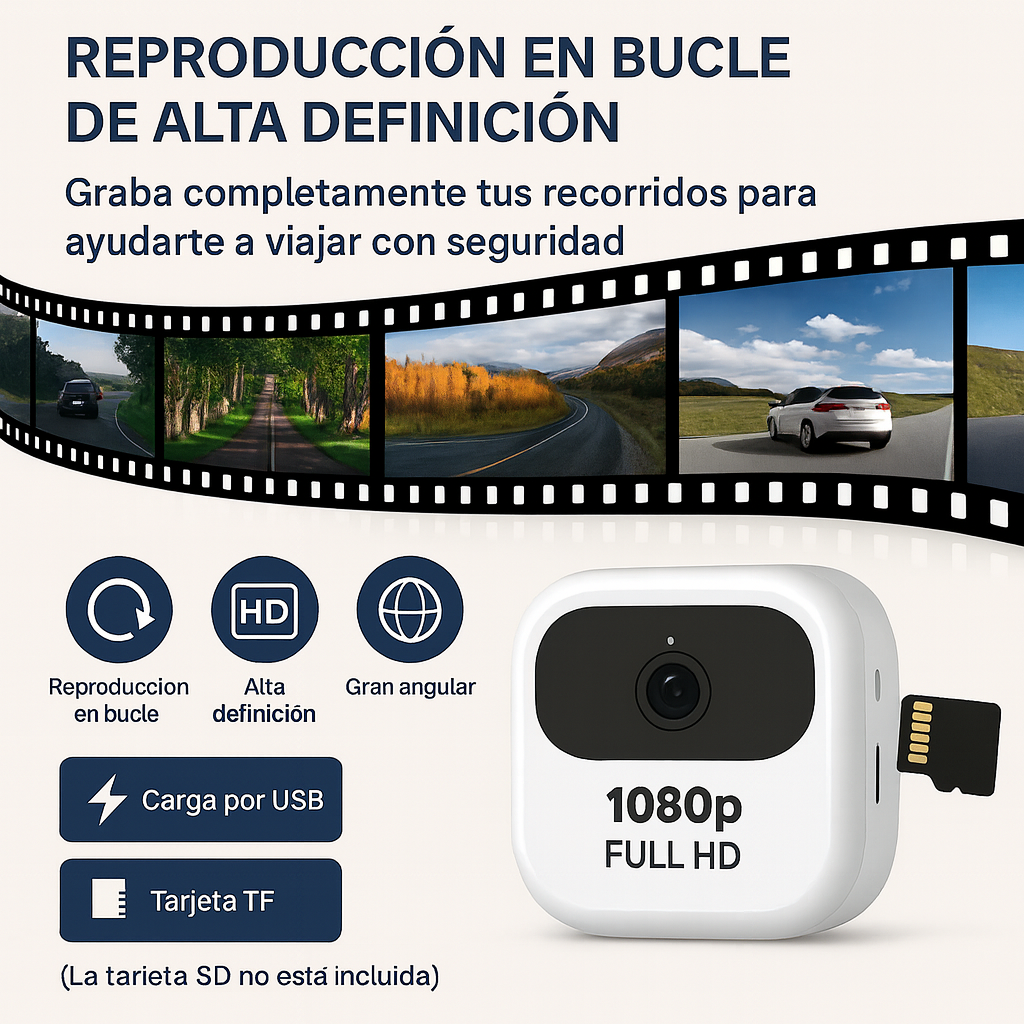 Mini cámara de seguridad magnética Wifi/Bluetooth.