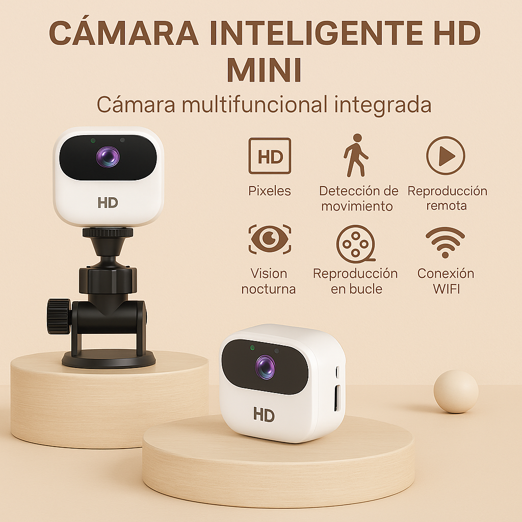 Mini cámara de seguridad magnética Wifi/Bluetooth.