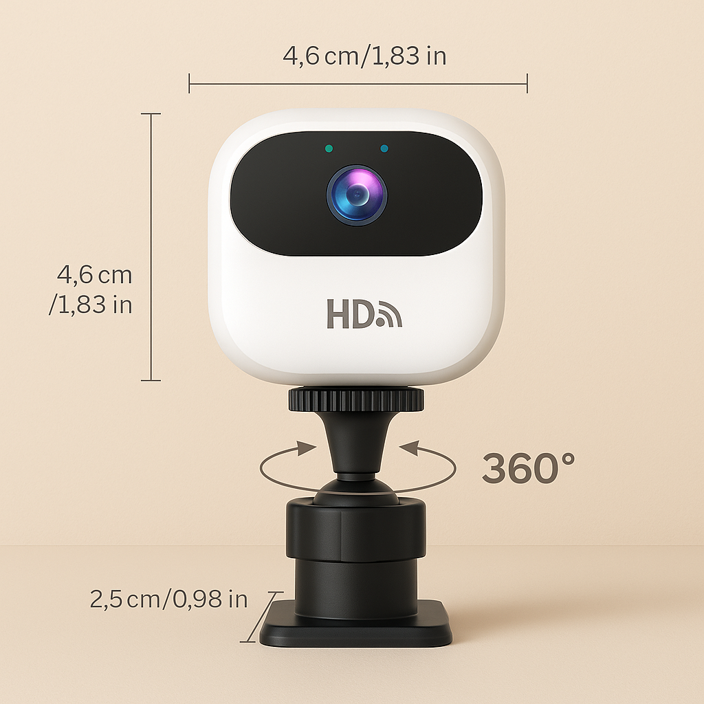 Mini cámara de seguridad magnética Wifi/Bluetooth.