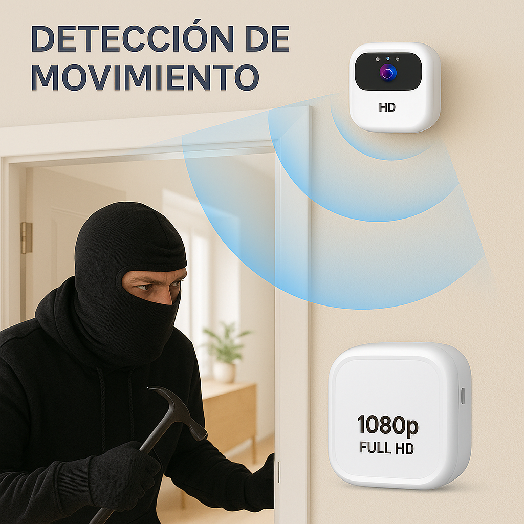 Mini cámara de seguridad magnética Wifi/Bluetooth.