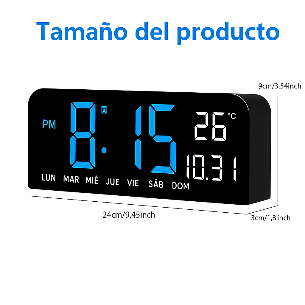 Reloj Despertador Digital LED Multifuncional